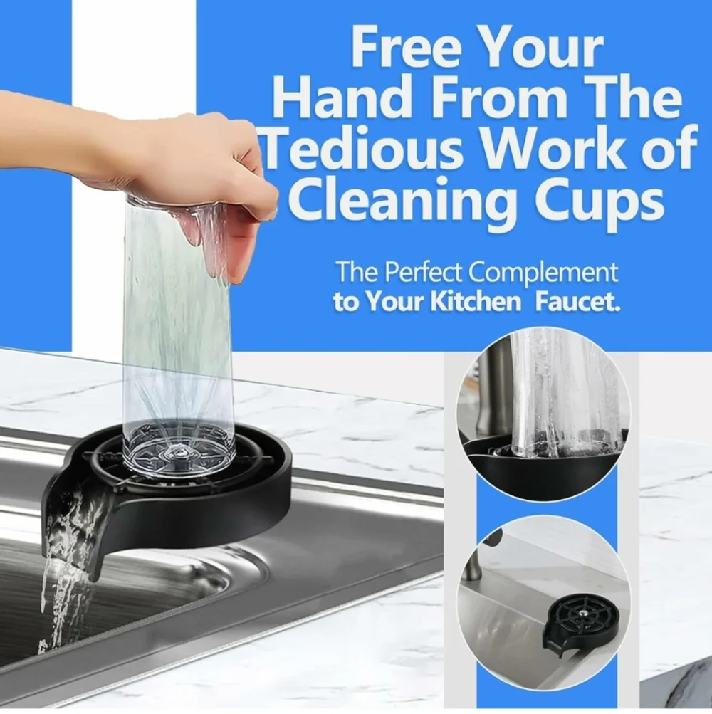 Glass Rinser for Kitchen Sink